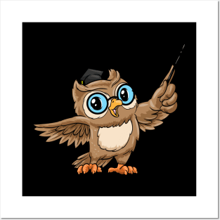 Owl Teacher Pointer Posters and Art